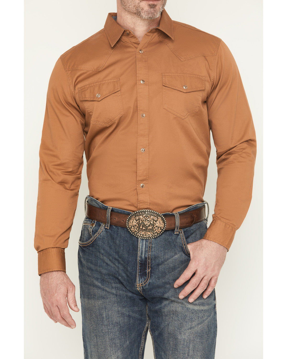 Men's Treadstone Solid Long Sleeve Snap Western Shirt - Tal