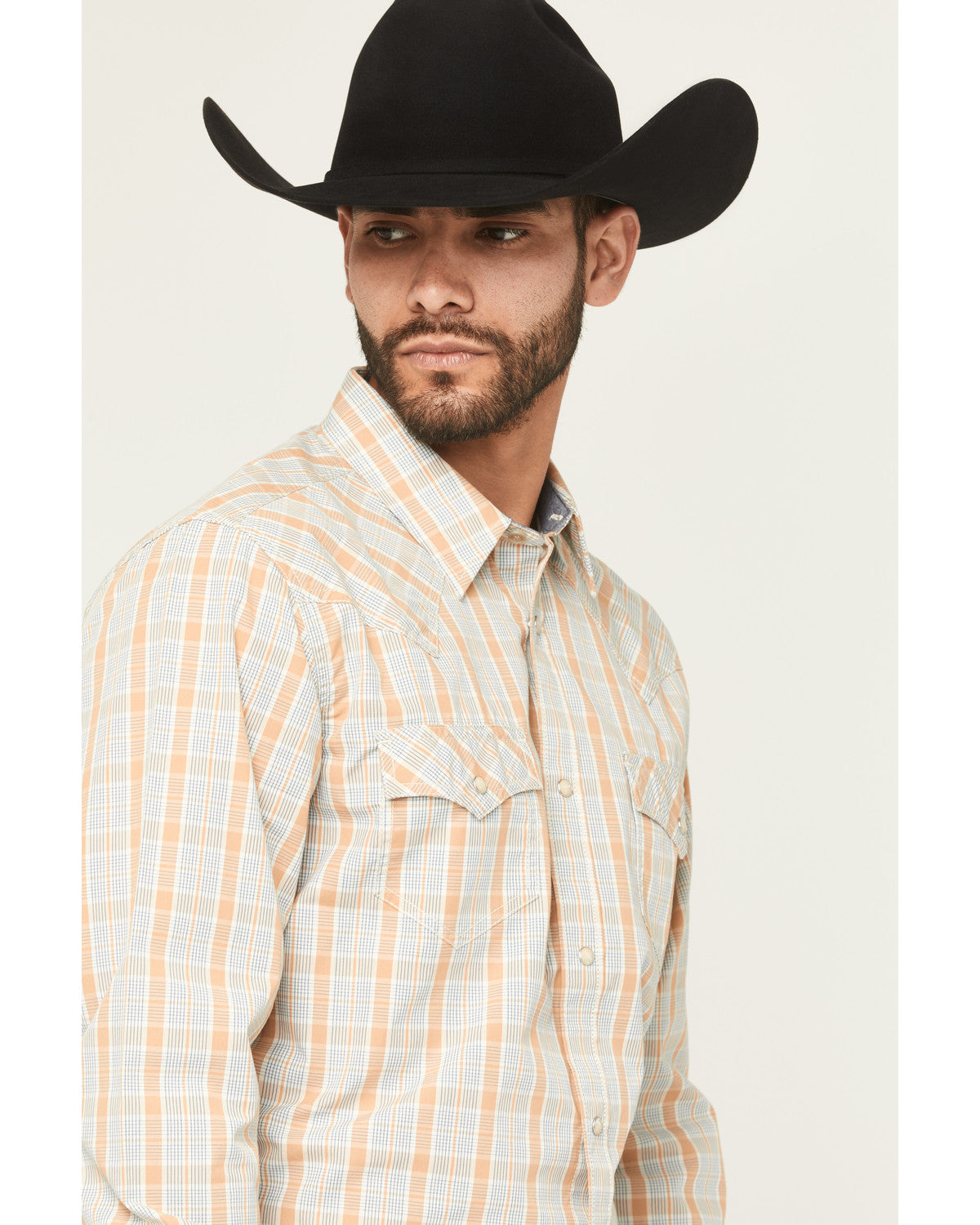 Men's Tanhue Plaid Print Long Sleeve Snap Western Shirt - T