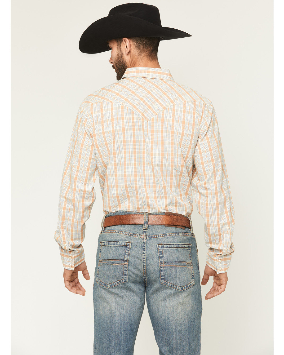 Men's Tanhue Plaid Print Long Sleeve Snap Western Shirt - T