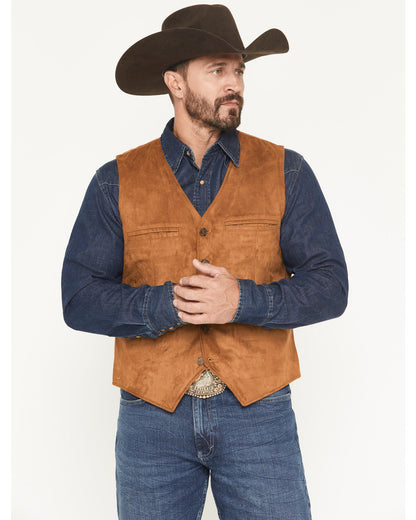 Men's Howard Faux Suede Button-Down Vest