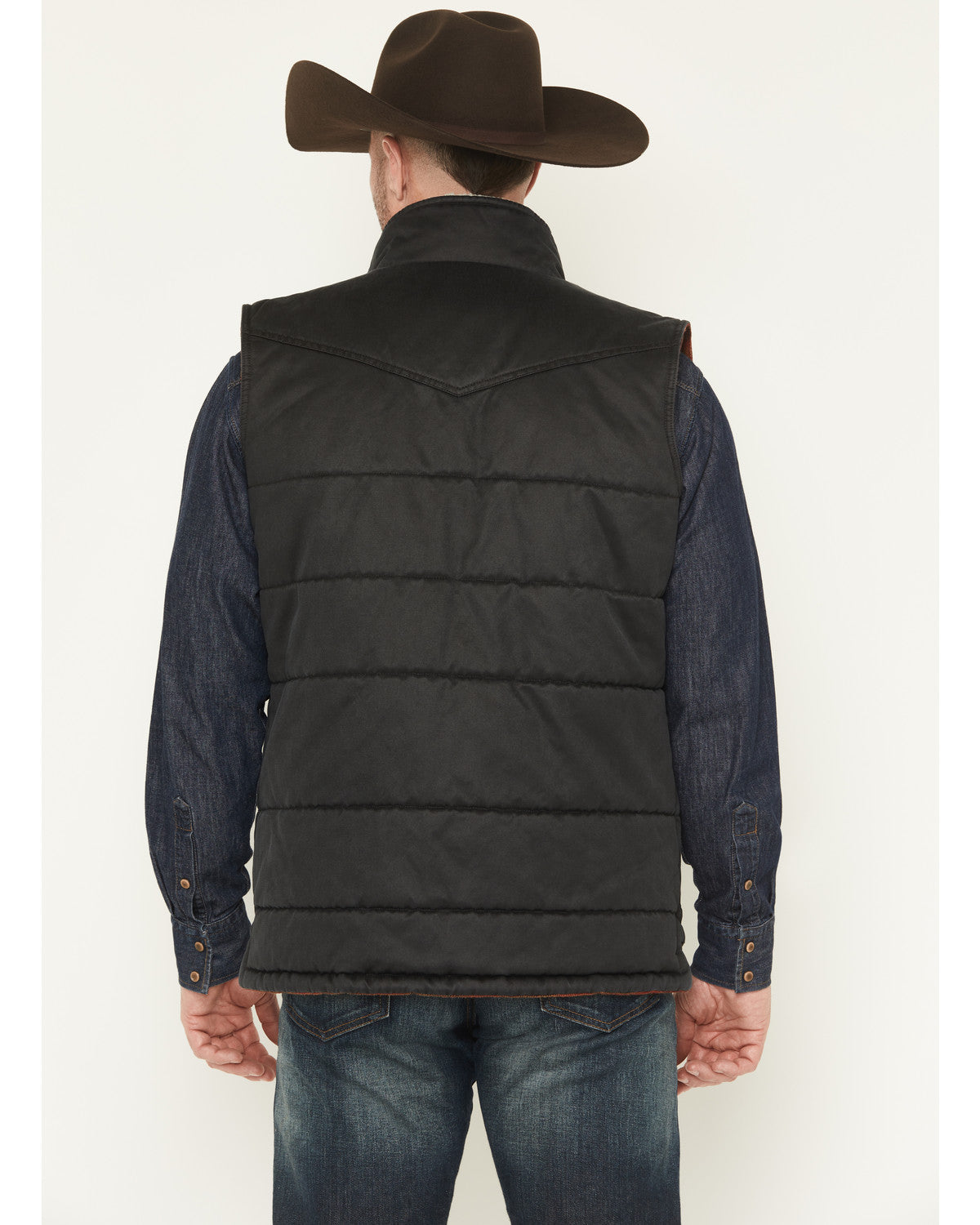Men's Oil Slick Snap Lined Vest - Tall