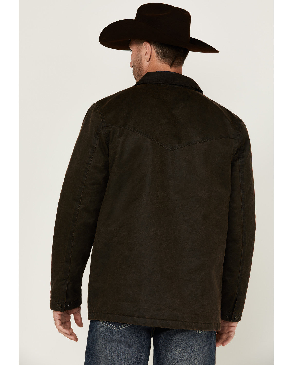 Men's Road Dust Washed Oil Skin Long Jacket - Big
