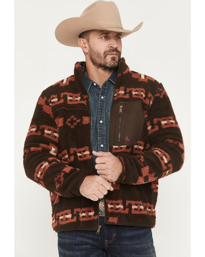 Men's Izard Southwestern Print Sherpa Zip Jacket