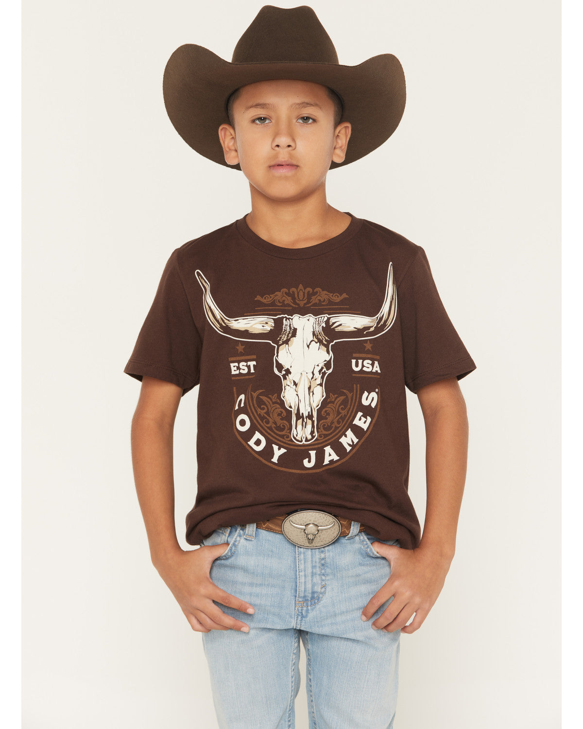 Boys' USA Steerhead Short Sleeve Graphic T-Shirt