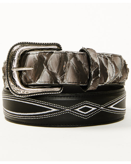 Men's Exotic Pirarucu Billet Belt