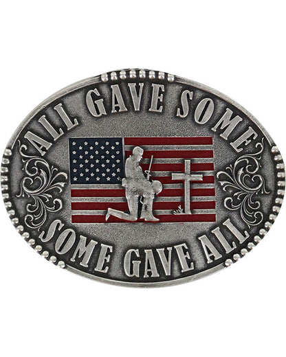 Men's Military Memorial Belt Buckle